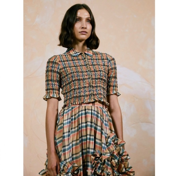 Ulla Johnson Jules Silk Blend CropTop and Annine Skirt US8 NWT - Picture 5 of 16